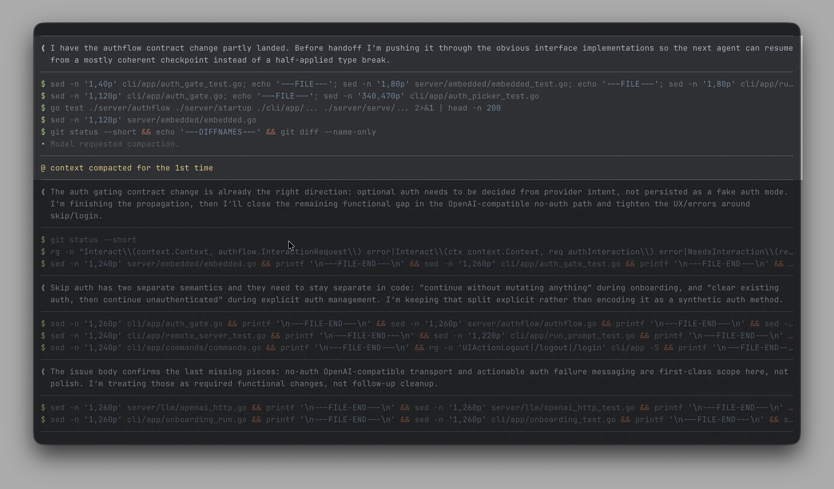 Builder prepared for compact